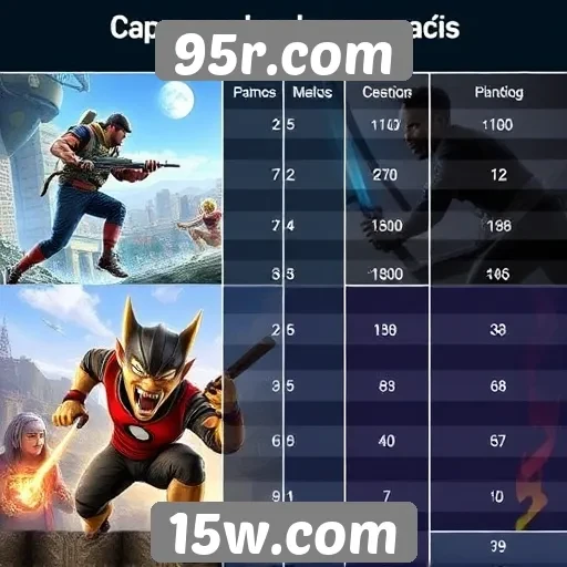 Comparação de gráficos e jogabilidade dos títulos do site