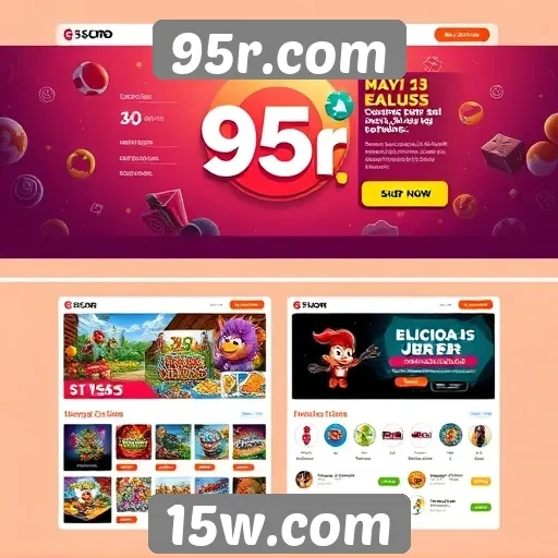 Evolução do design da interface do 95r.com